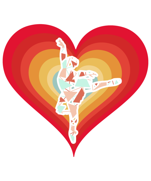Ballerina Heart Retro