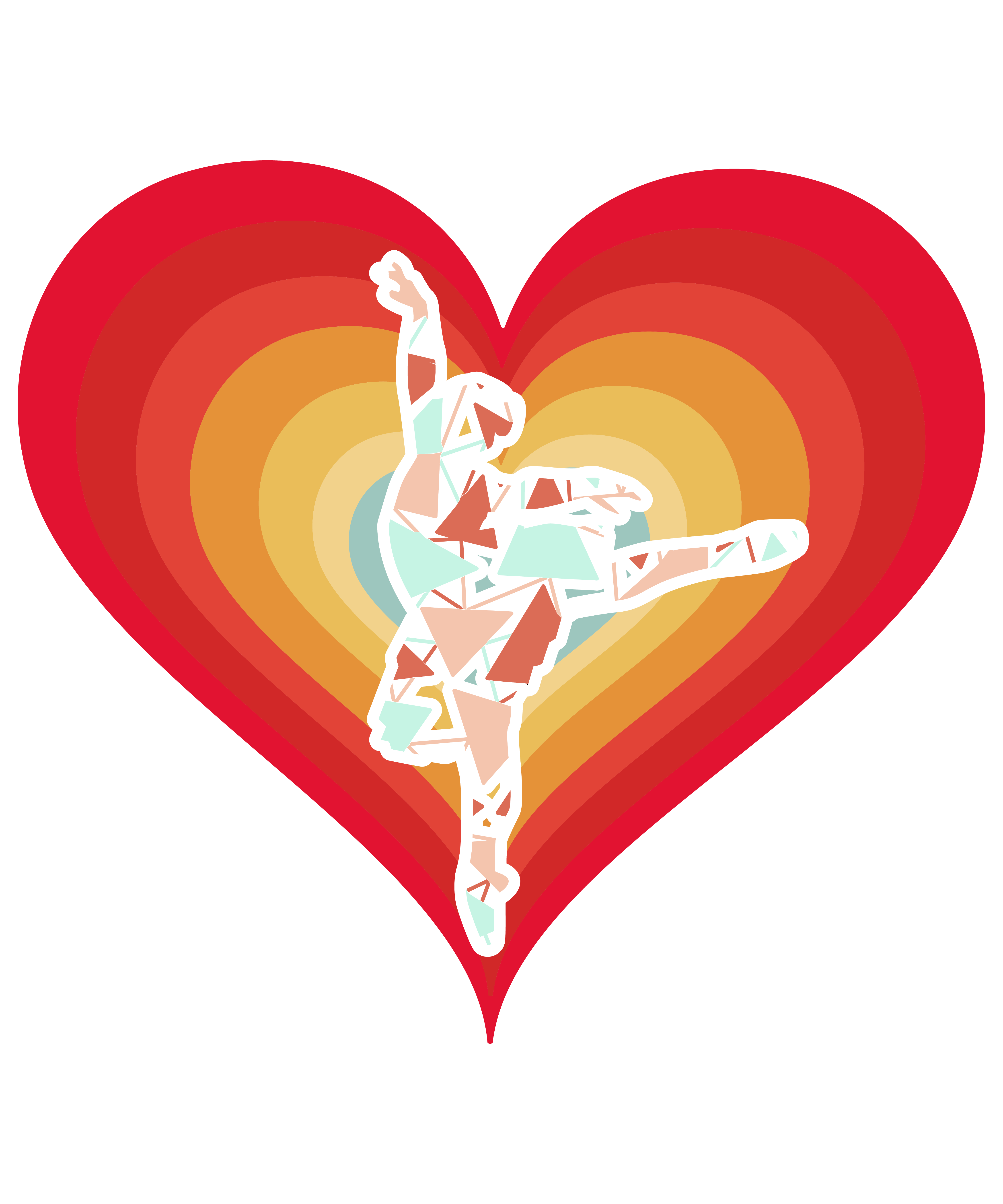 Ballerina Heart Retro