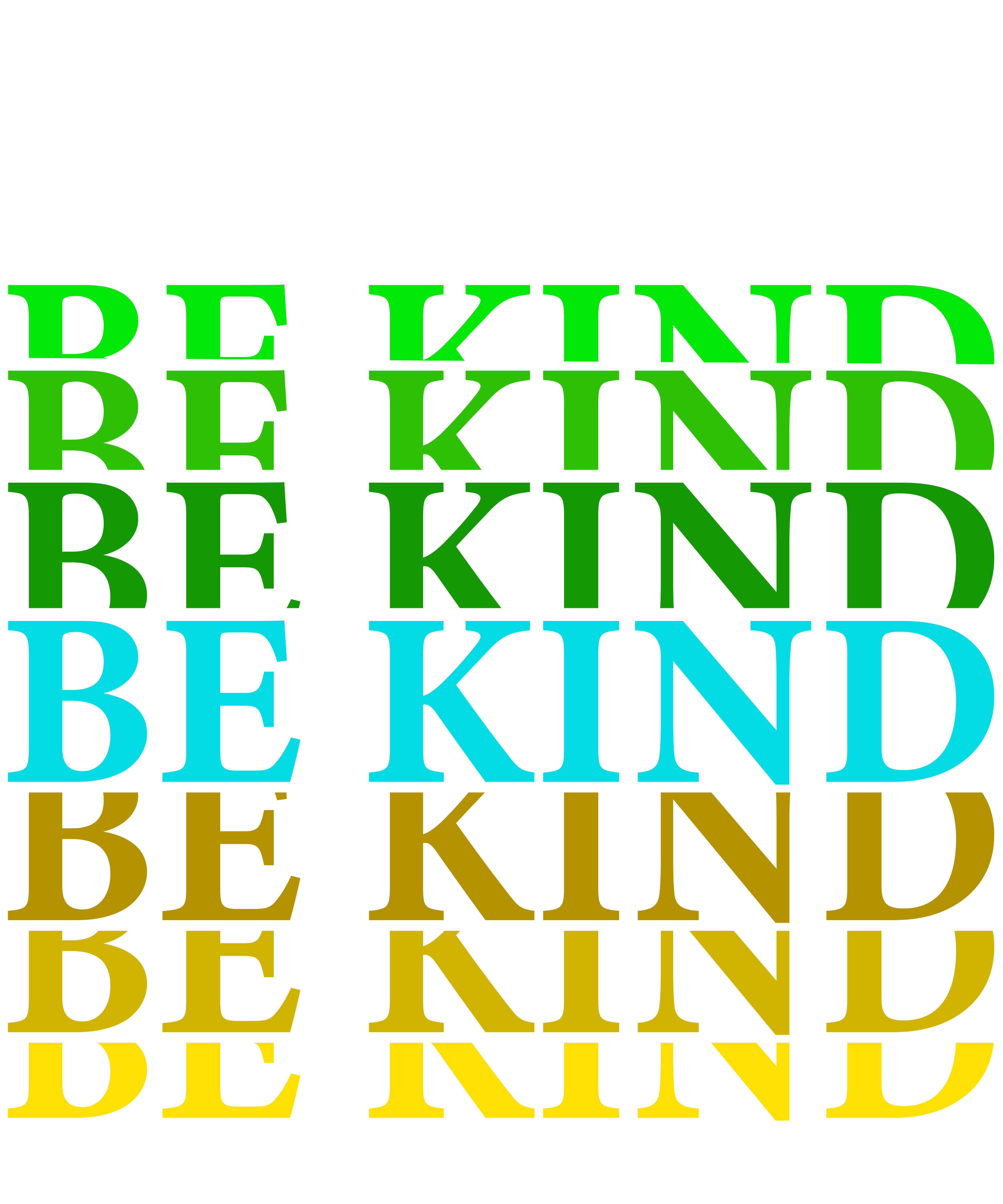 Be Kind In Braille Language