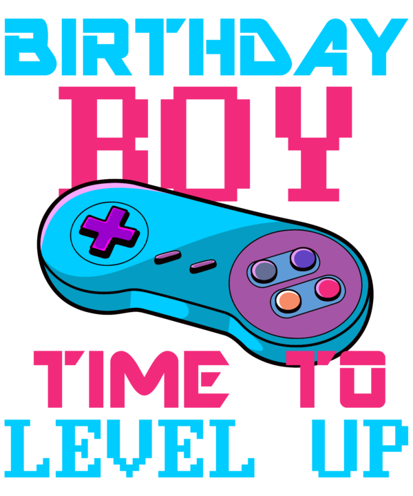 Birthday Boy Time To Level Up