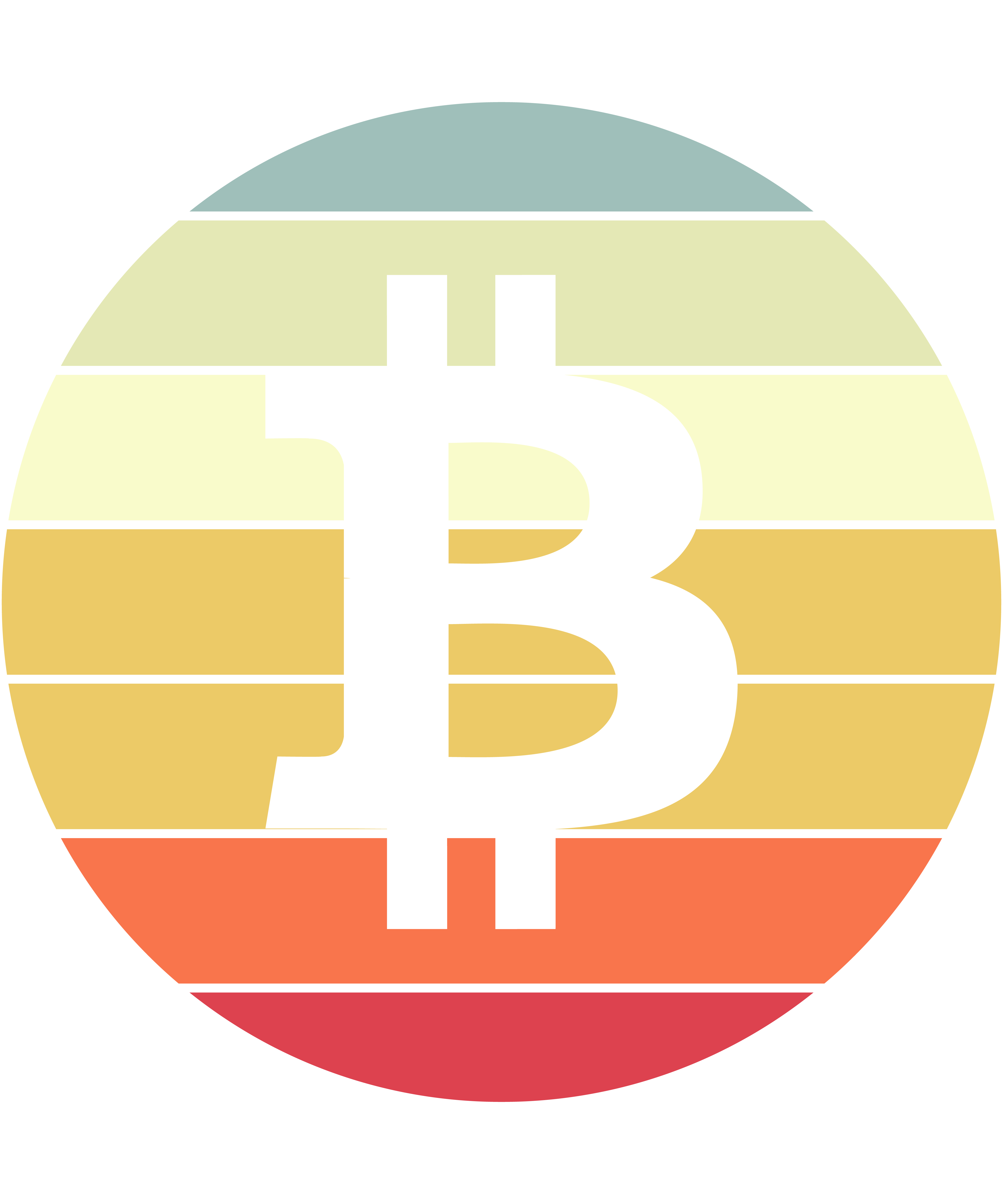 Bitcoin Vintage Sunset Cryptocurrency