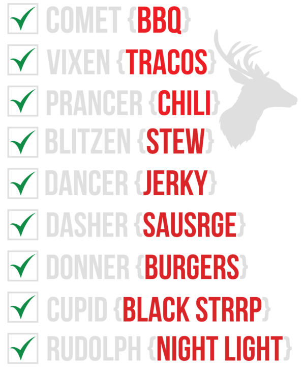 Funny Christmas Deer Hunting Santa Reindeer