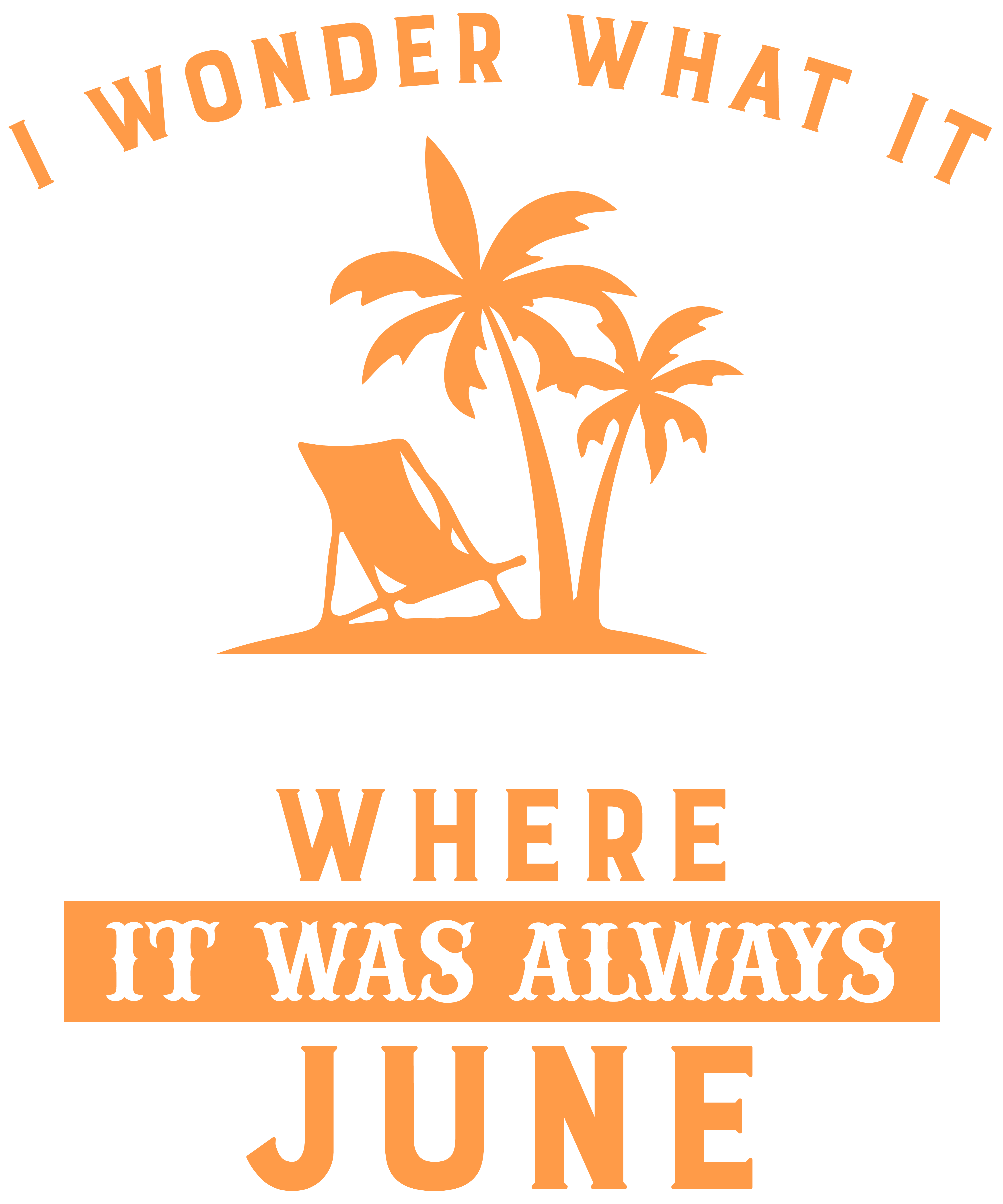 I Wonder What It Would Be Like To Live In A World Where It Was Always June