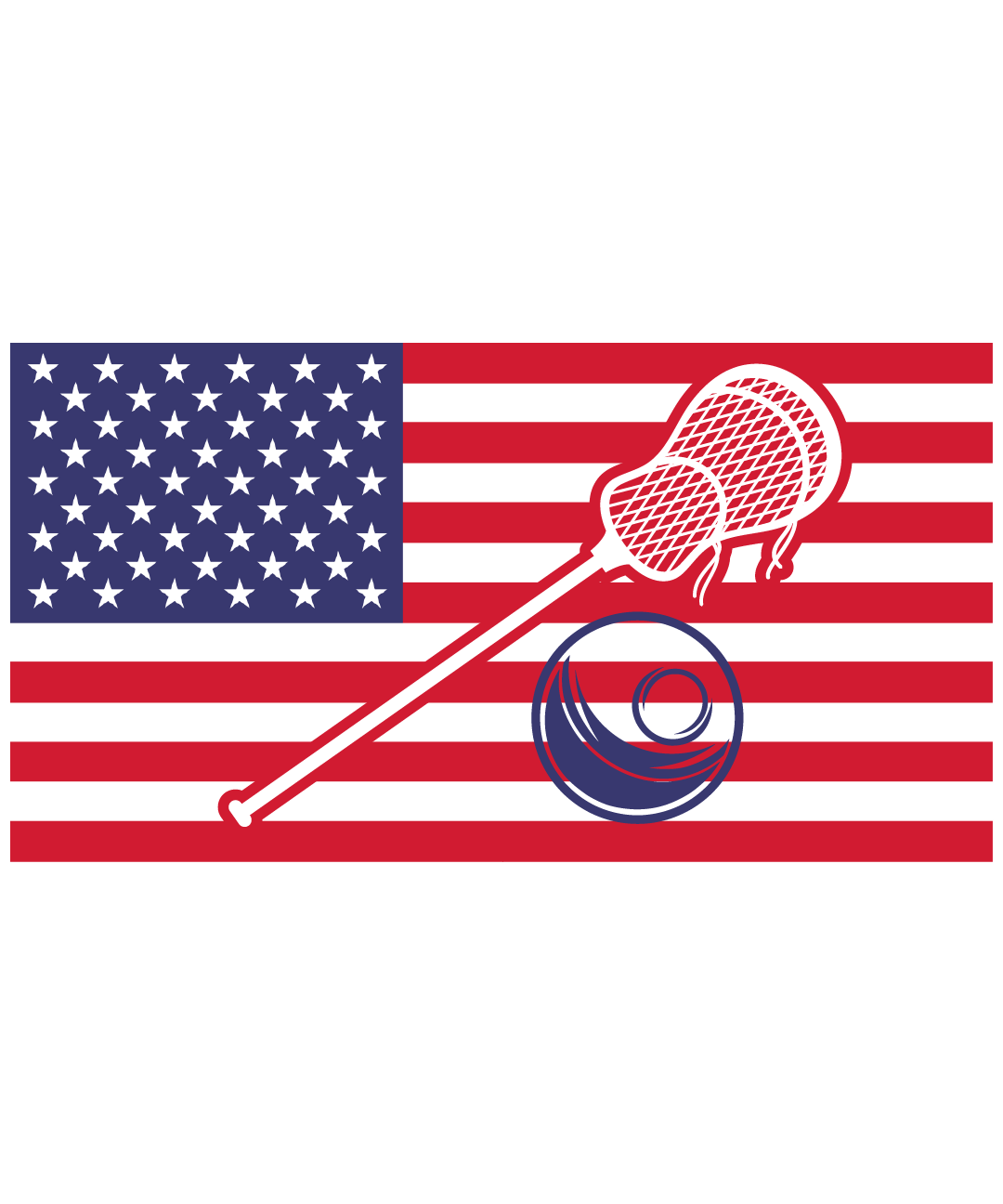 Lacrosse USA Flag