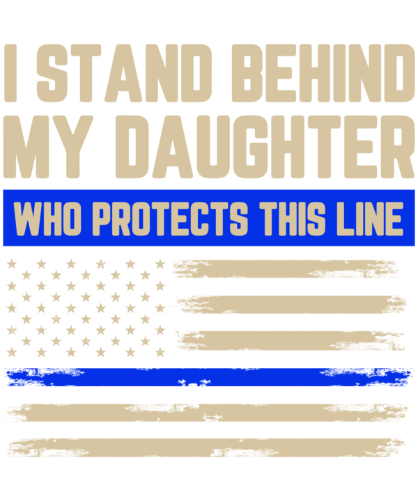Law Enforcement Police Daughter Family Blue Thin Line Flag