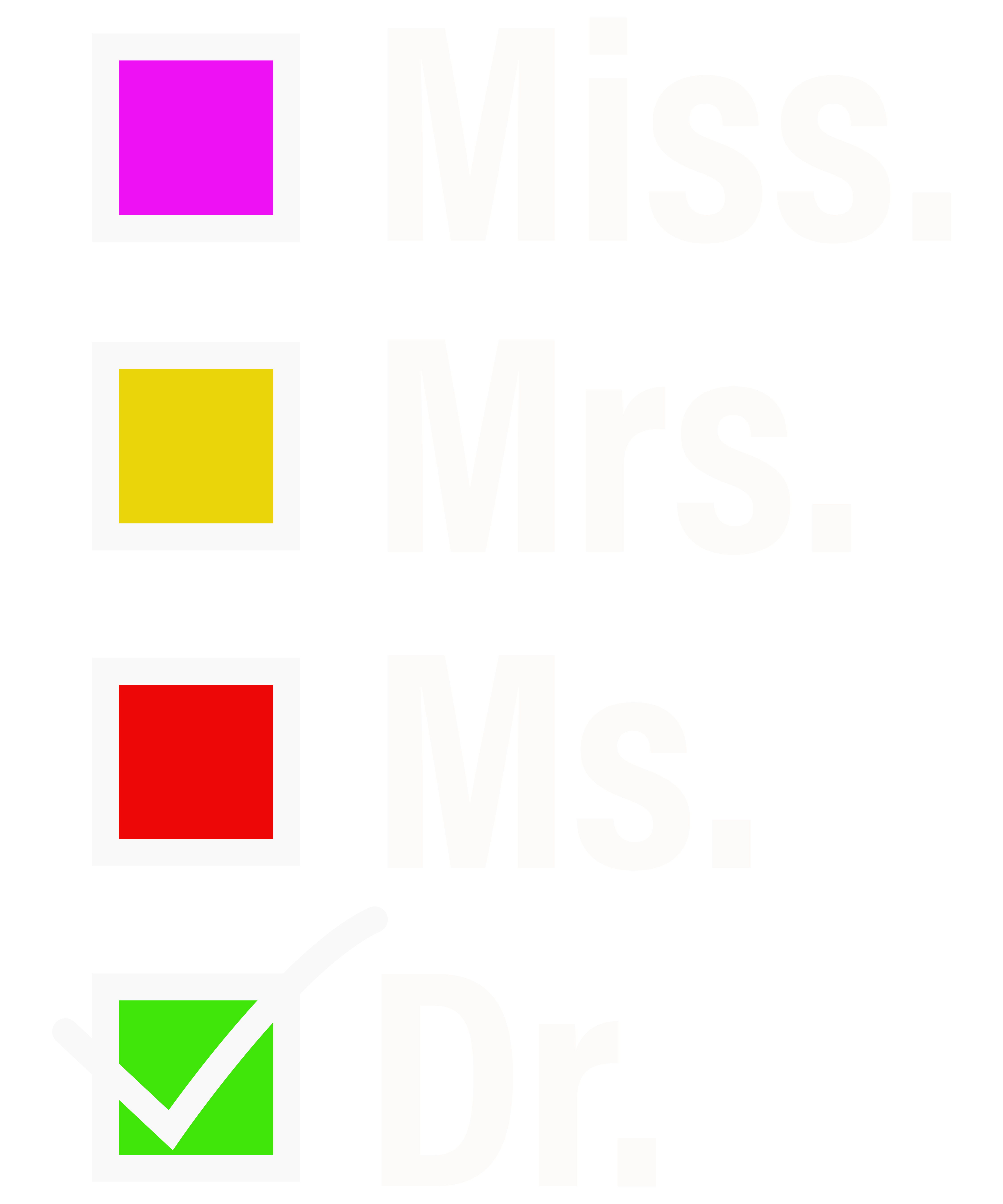 Miss Mrs Ms Doctor