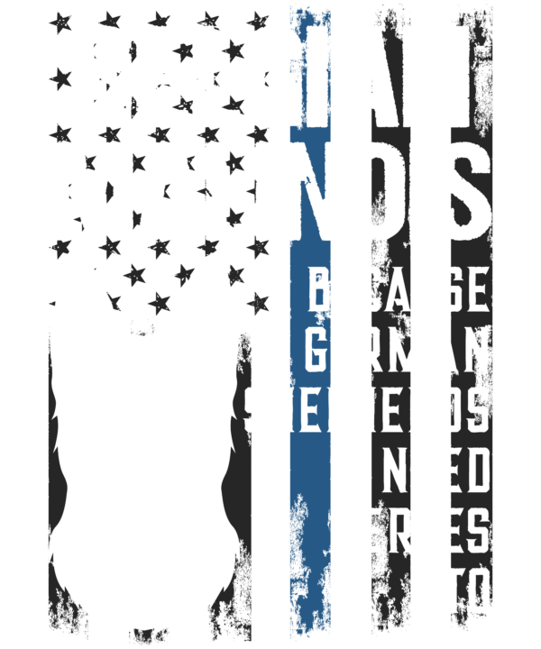 Police Dog Malinois Funny K9 Thin Blue Line Flag