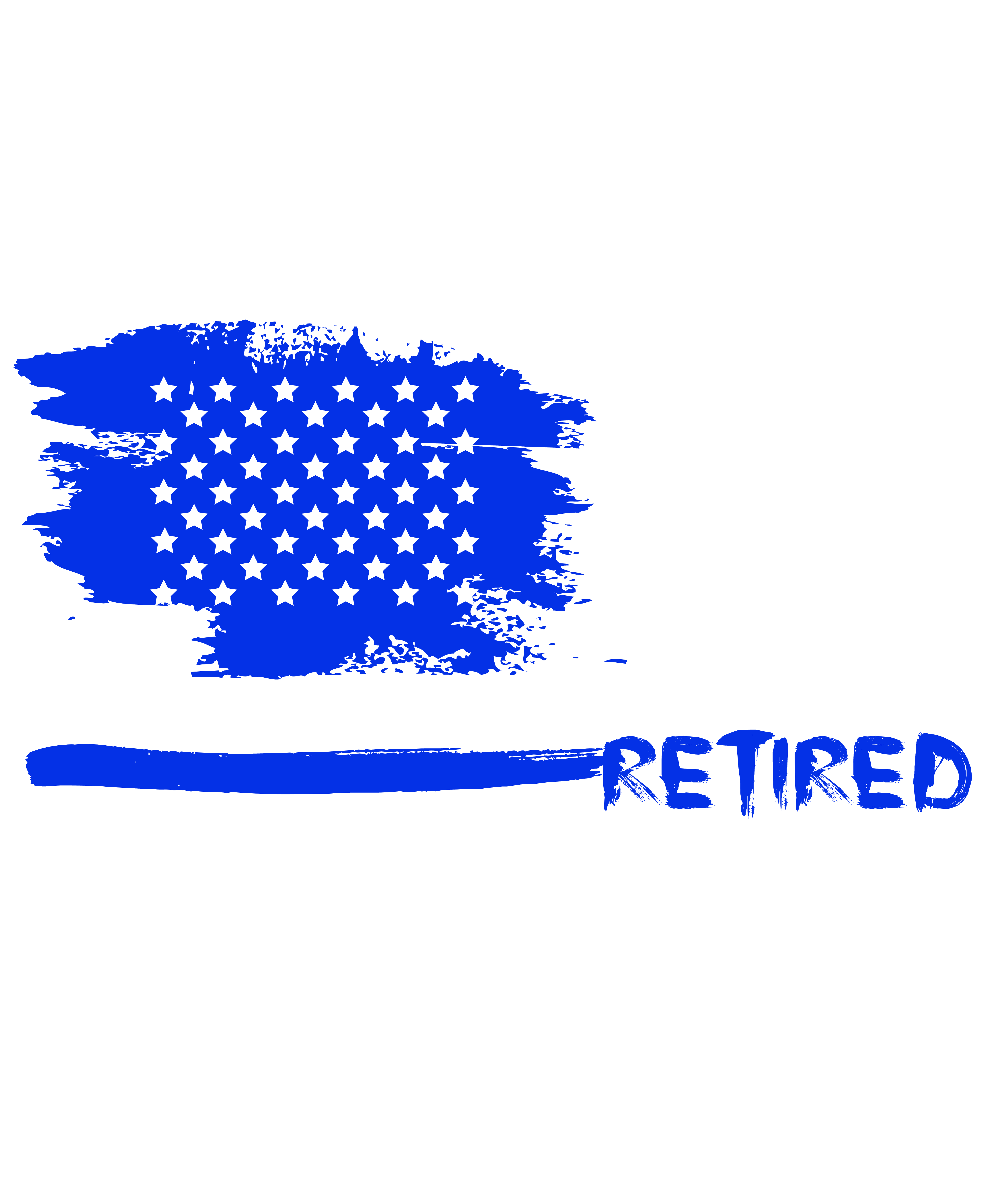 Retired Police Officer Thin Blue Line Flag Retirement