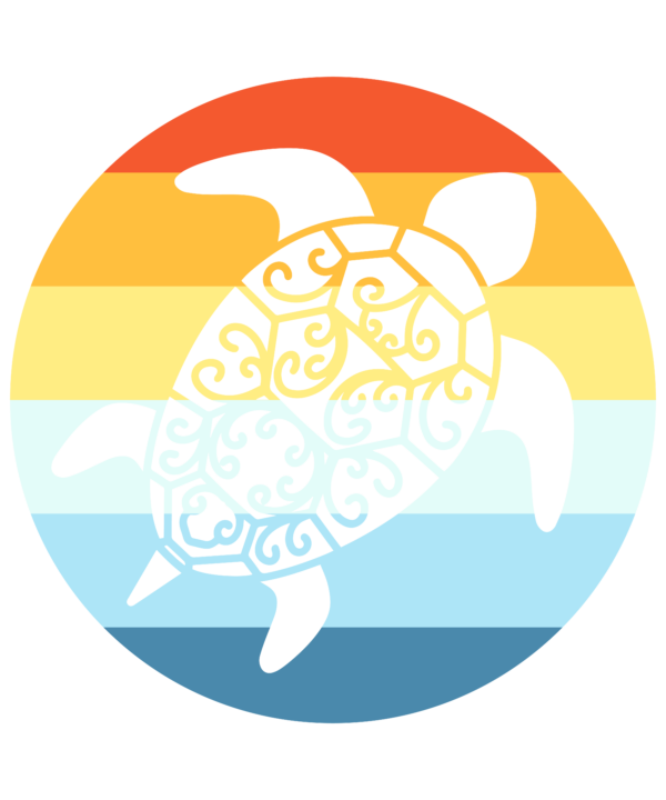 Sea Turtle Vintage Retro