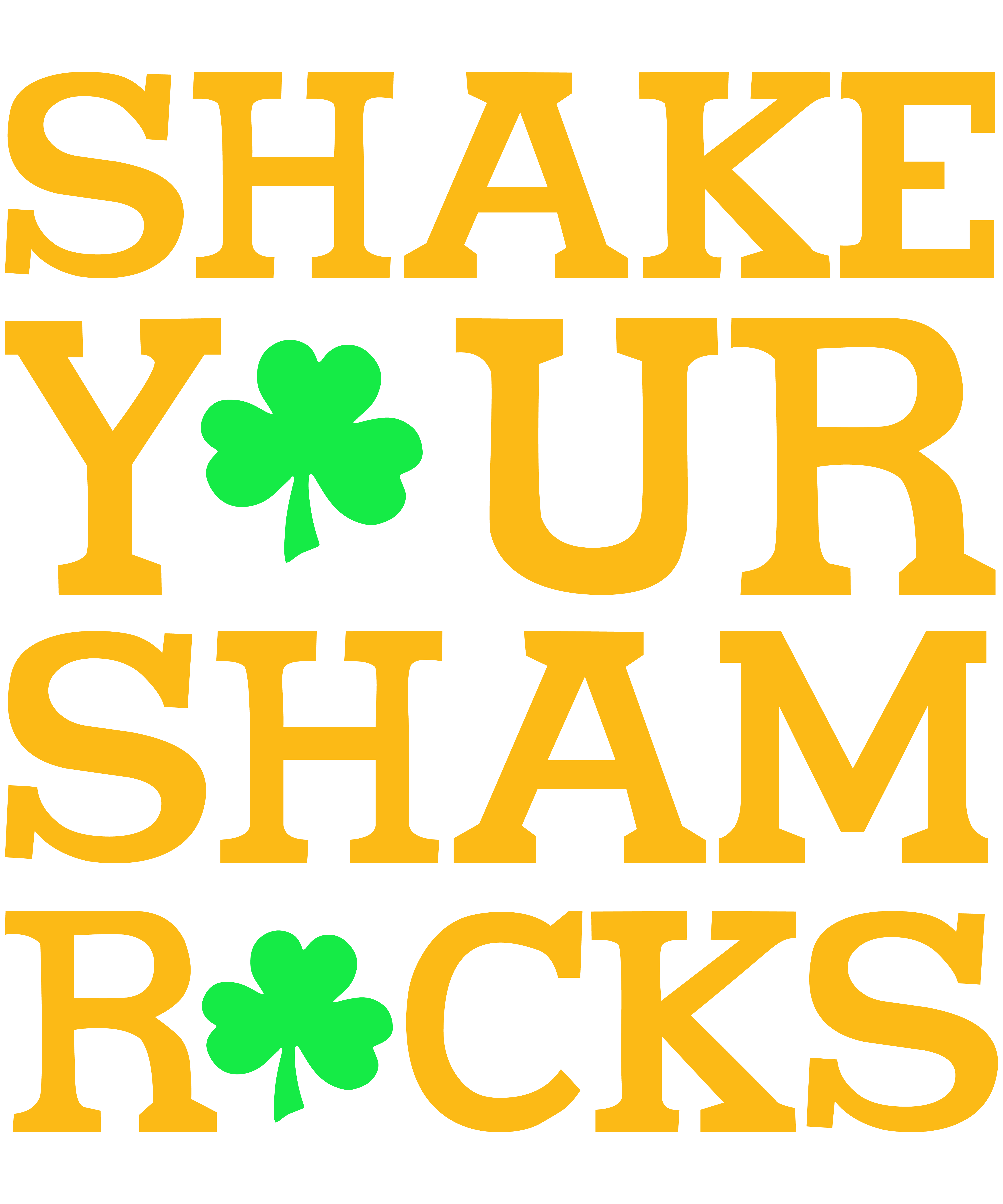 Shake Your Sham Rocks
