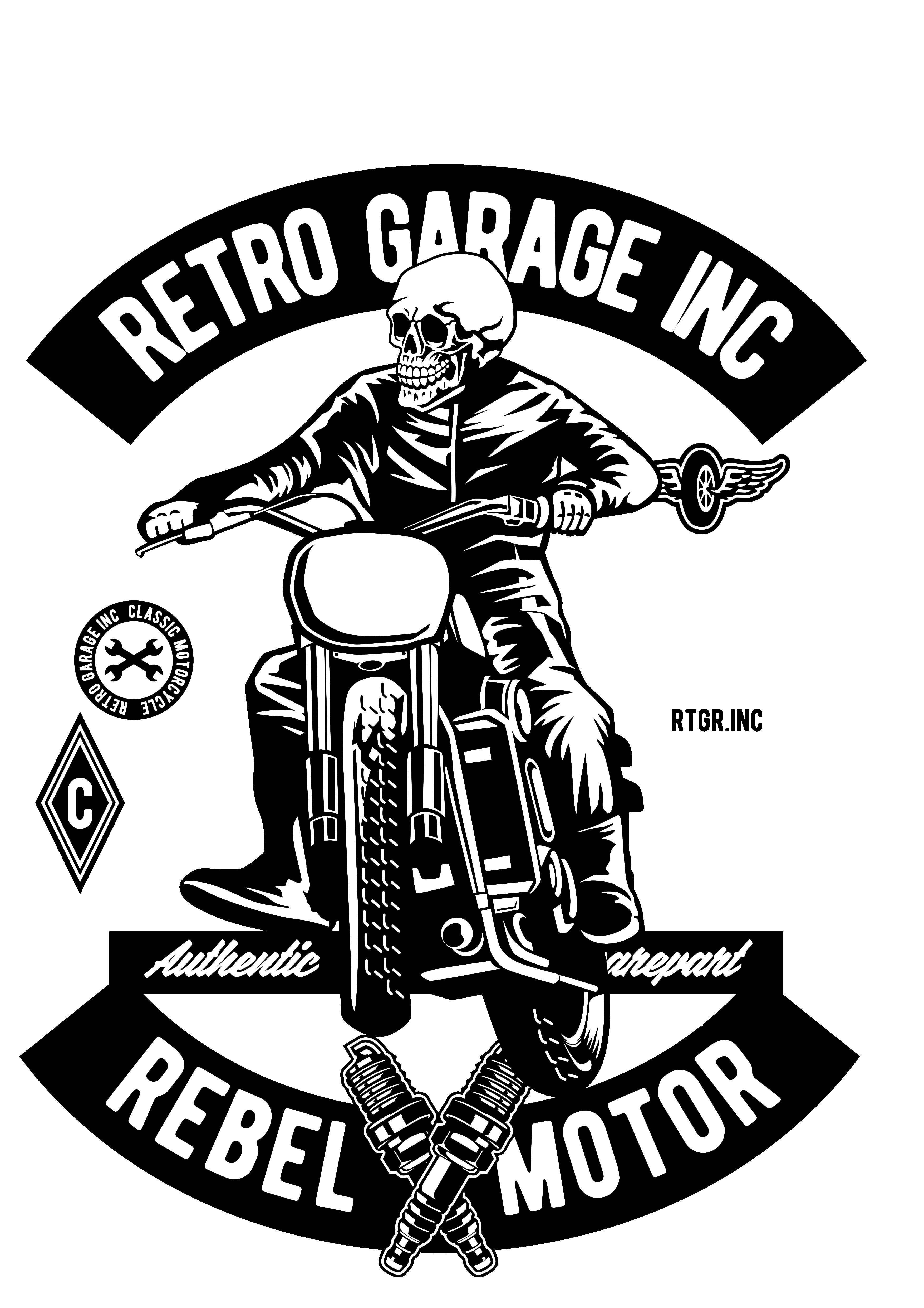 Skull Rider Rebel Motor