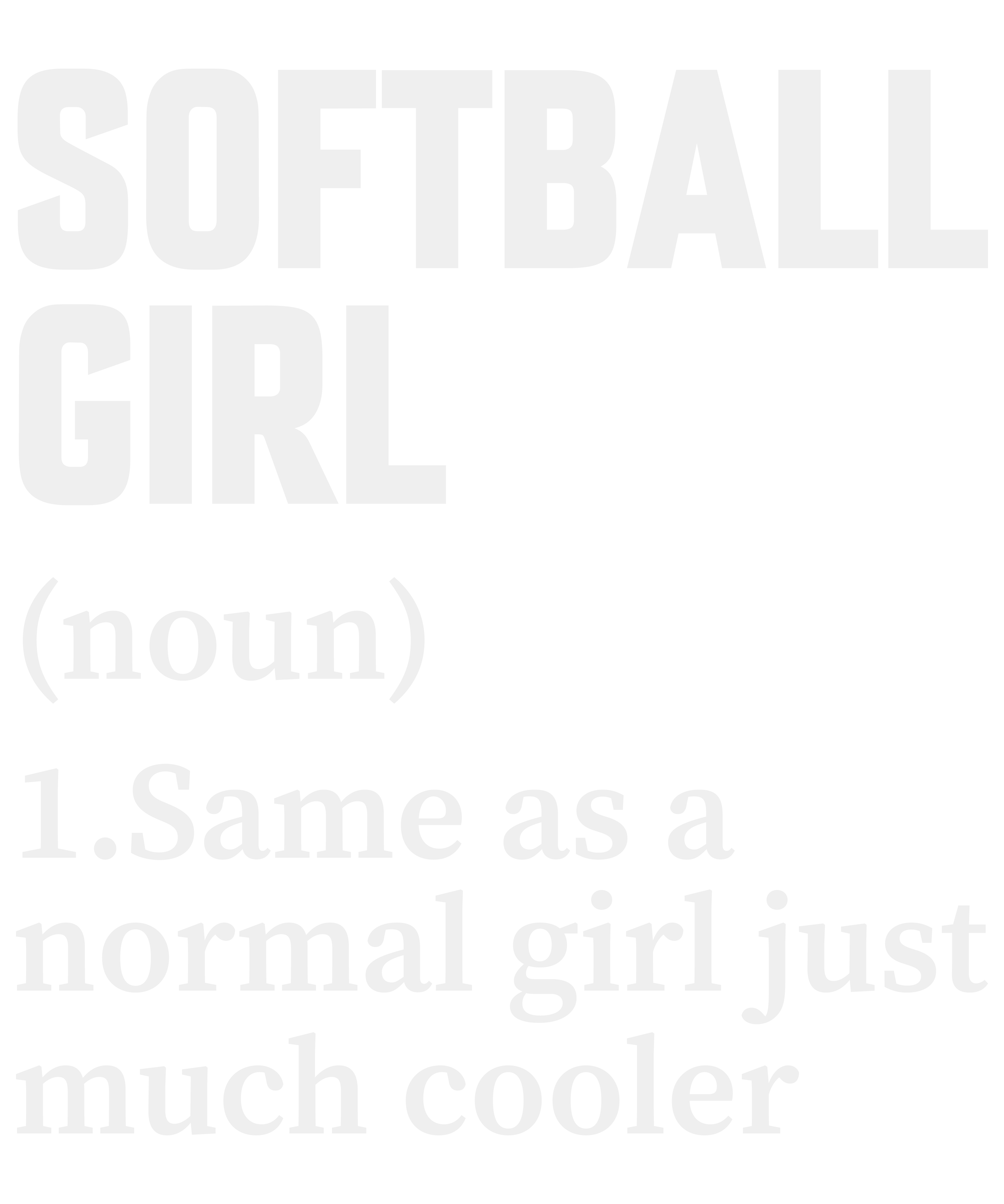 Softball Girl
