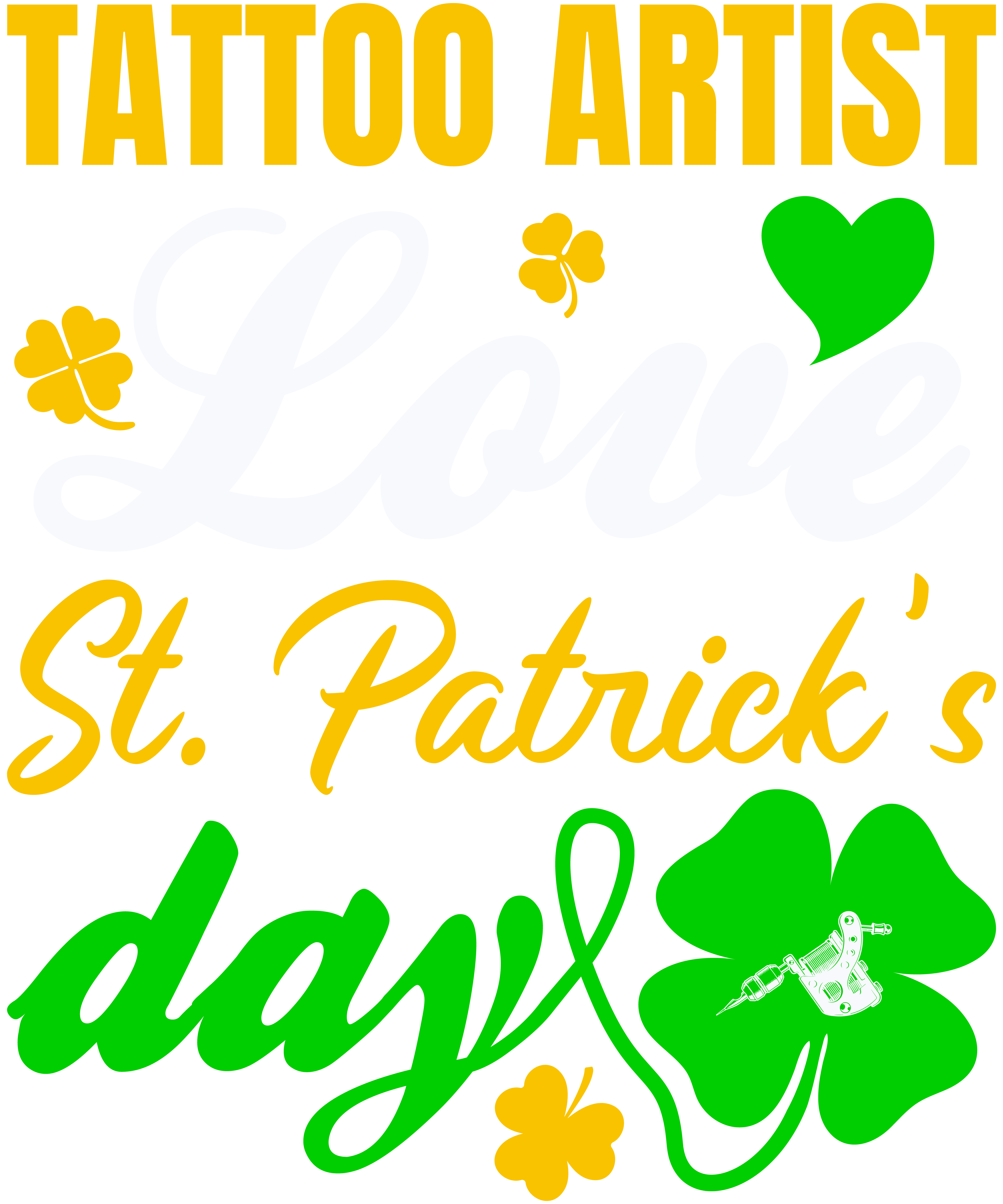 Tattoo Artist St. Patrick's Day