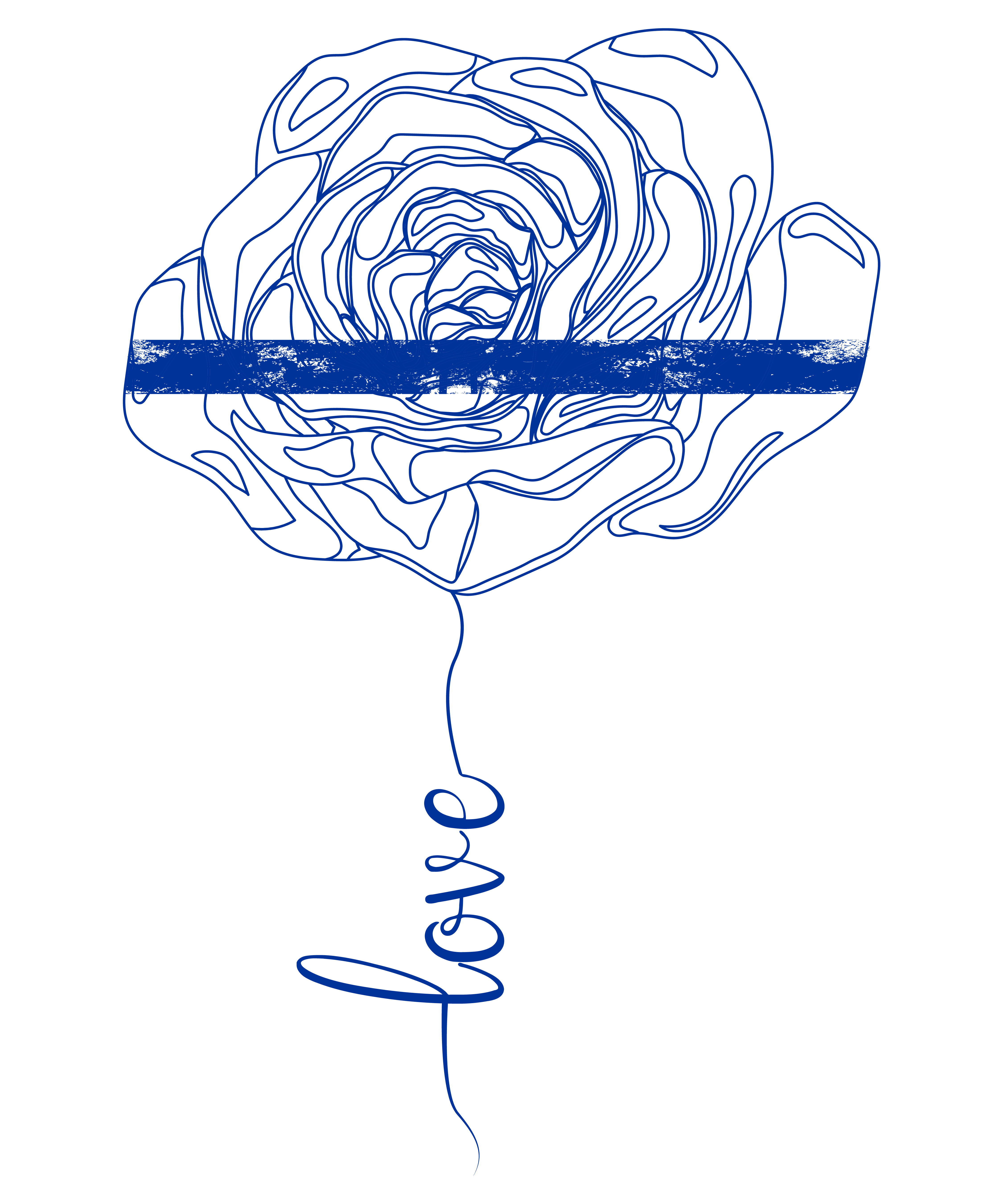 Thin Blue Line Flag Flower