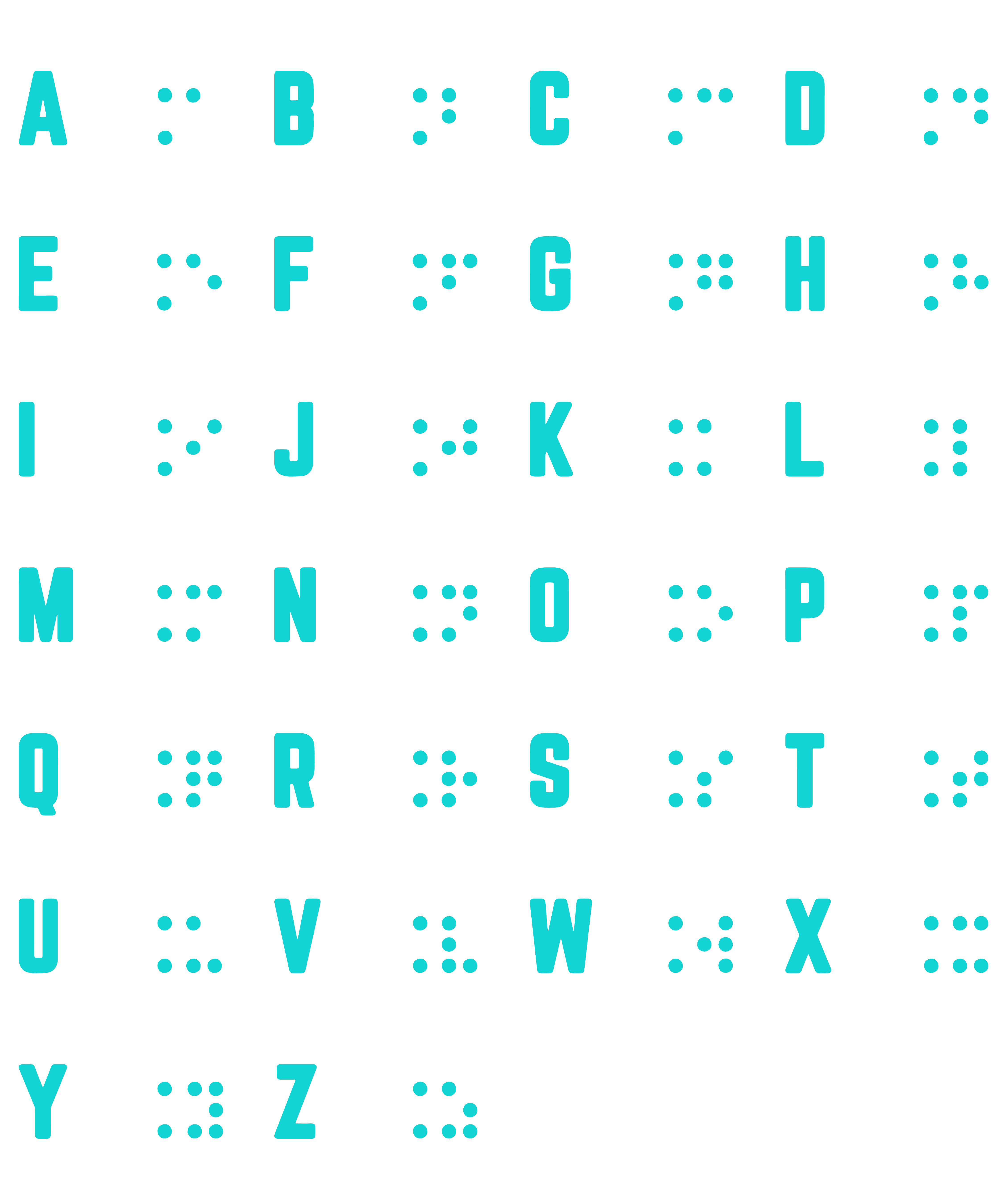 World Braille Day Alphabet