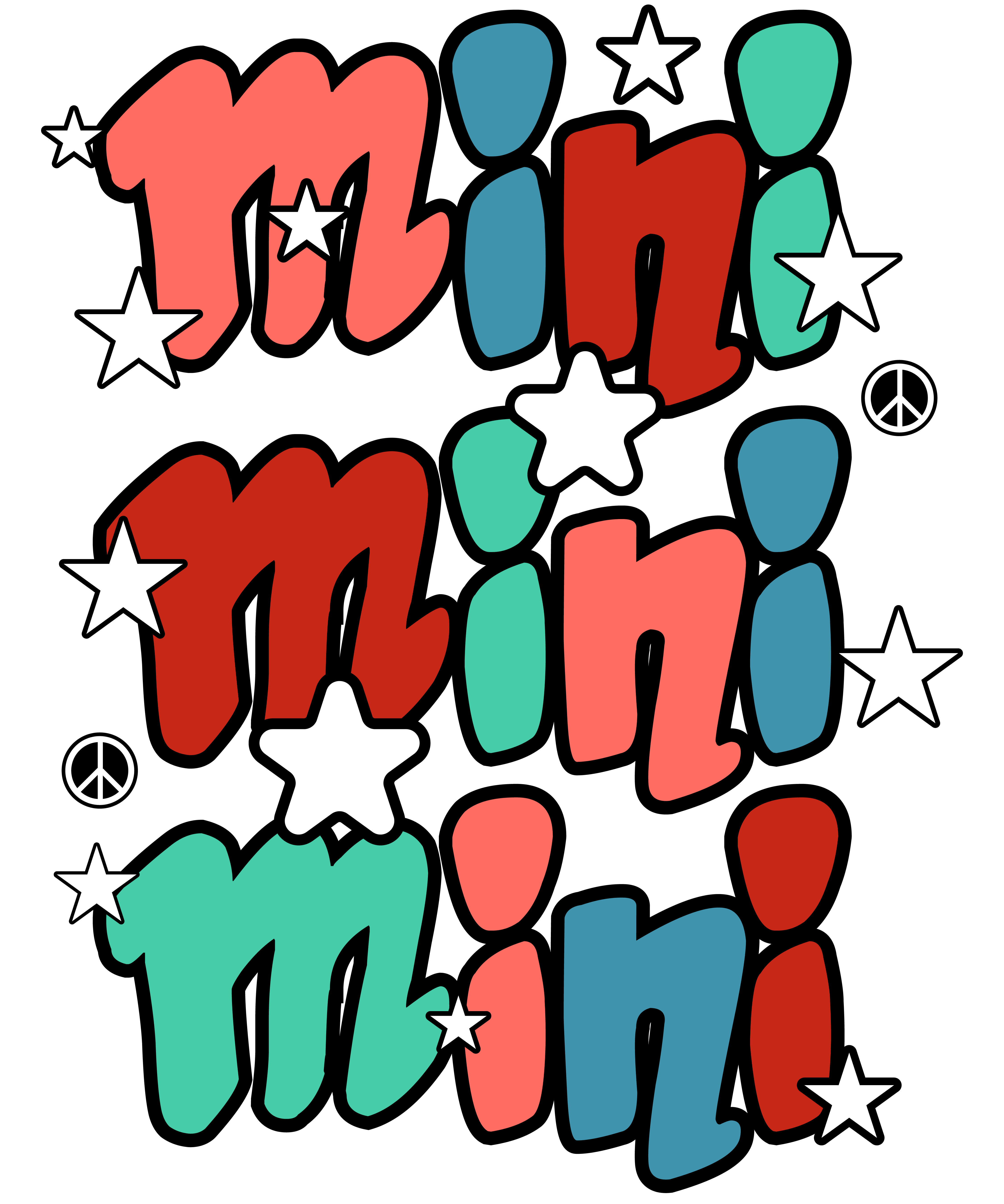 American Mini Retro 4th Of July