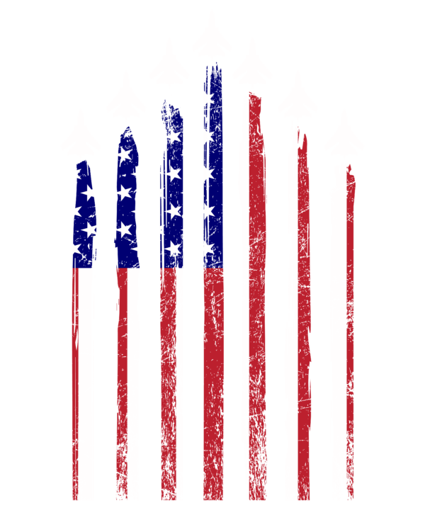 Biman With USA Flag