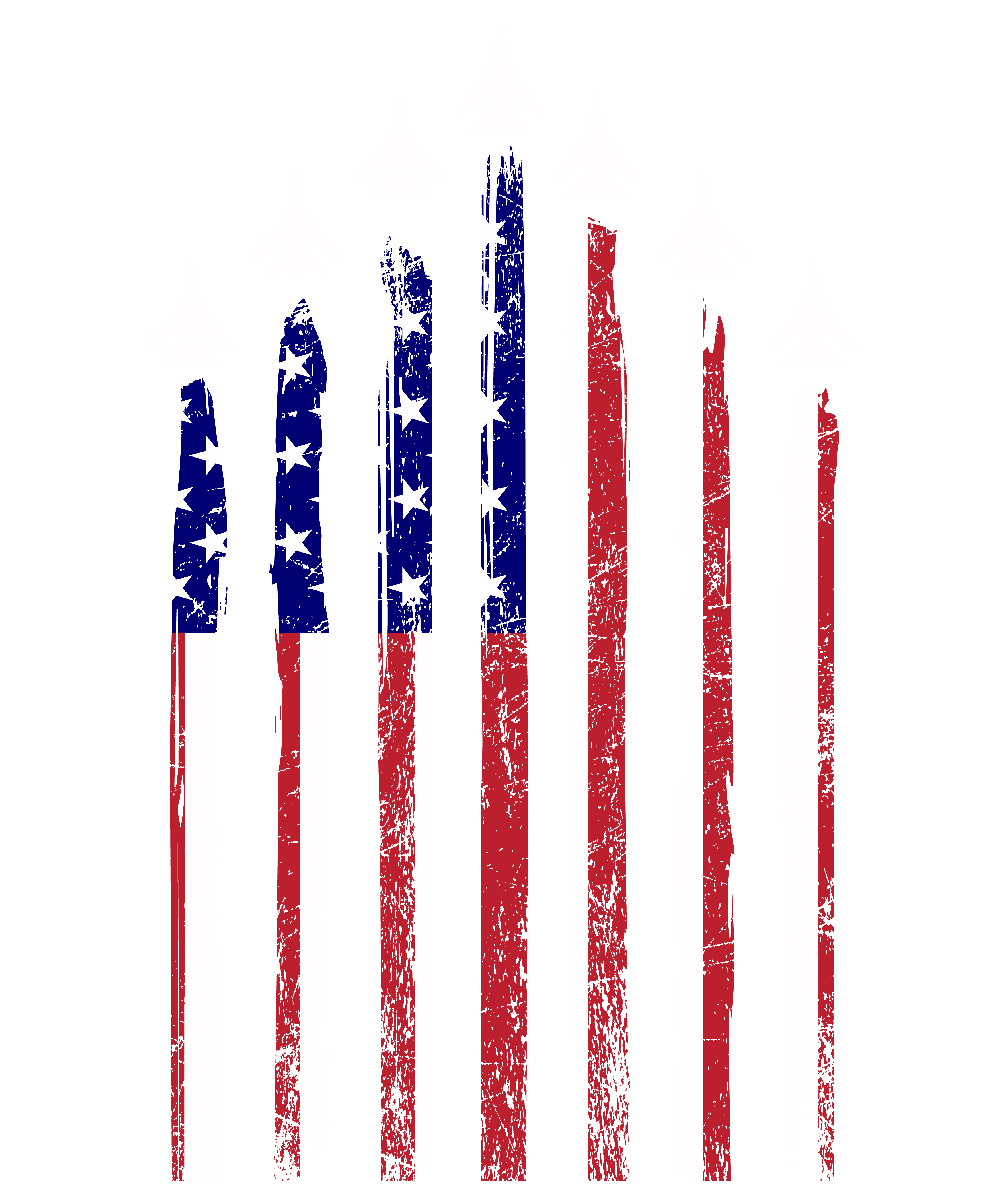 Biman With USA Flag
