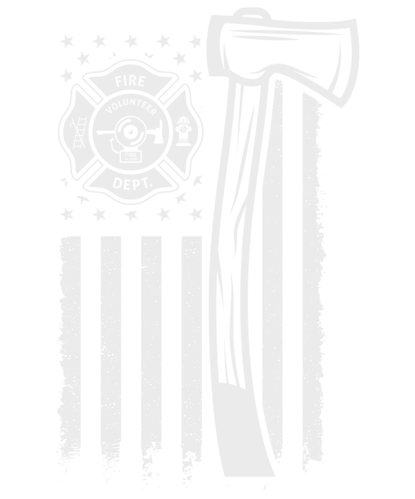 Firefighter With USA Flag