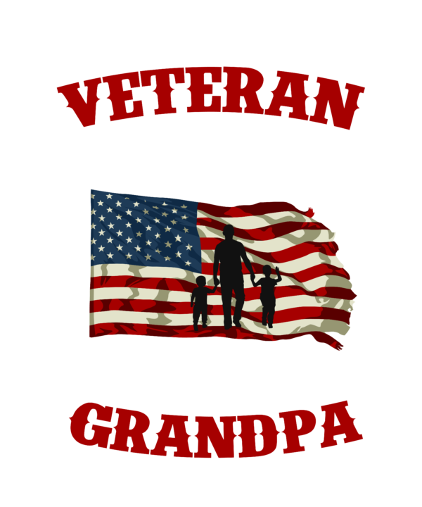 Grandpa Veteran Being a Being a Veteran 4th Of July American Flag