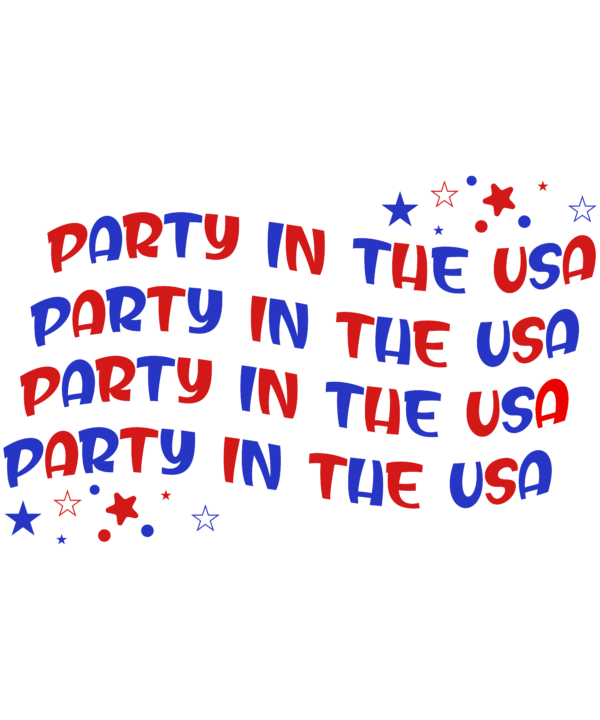 Party in the USA Flag 4th of July