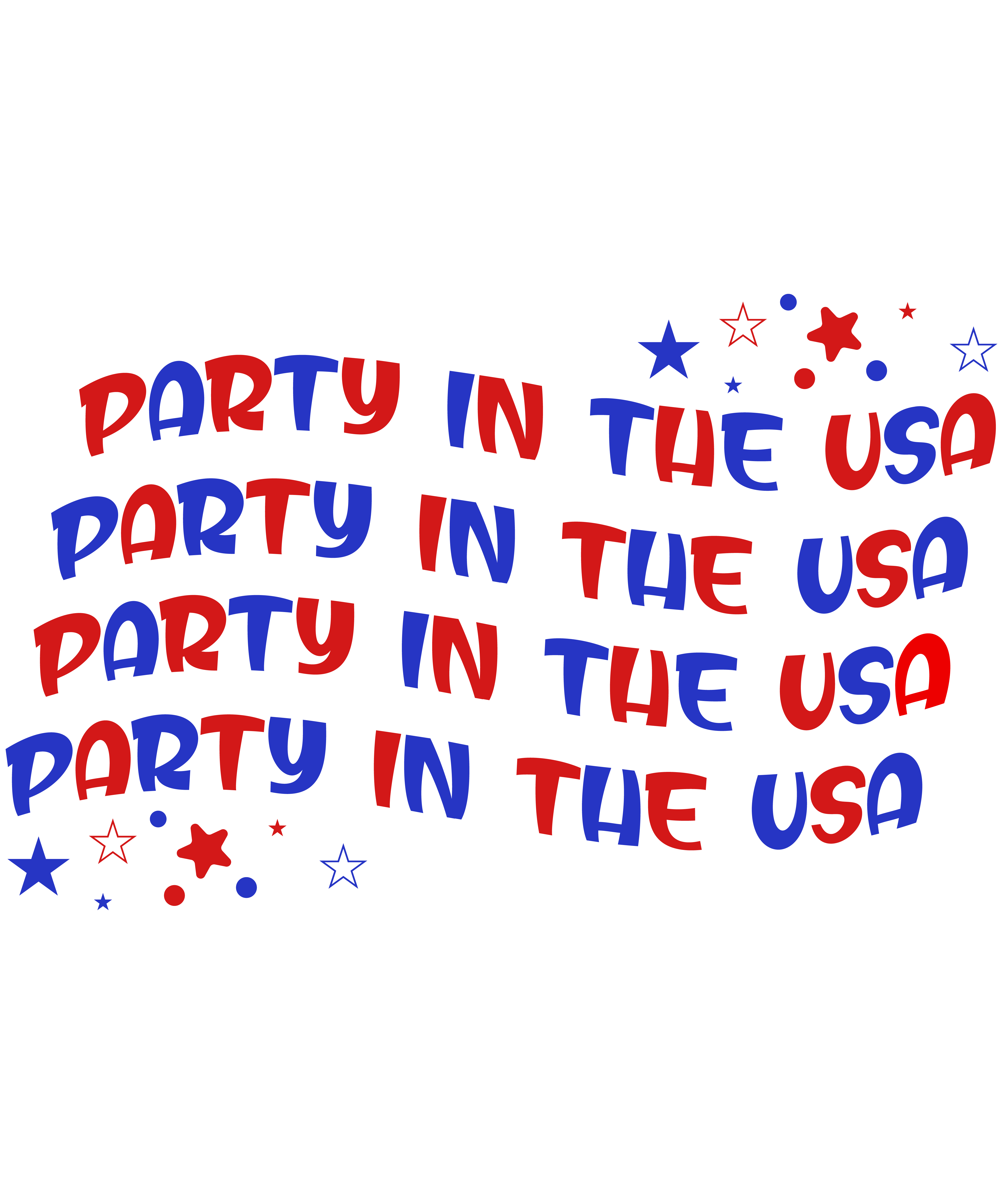 Party in the USA Flag 4th of July