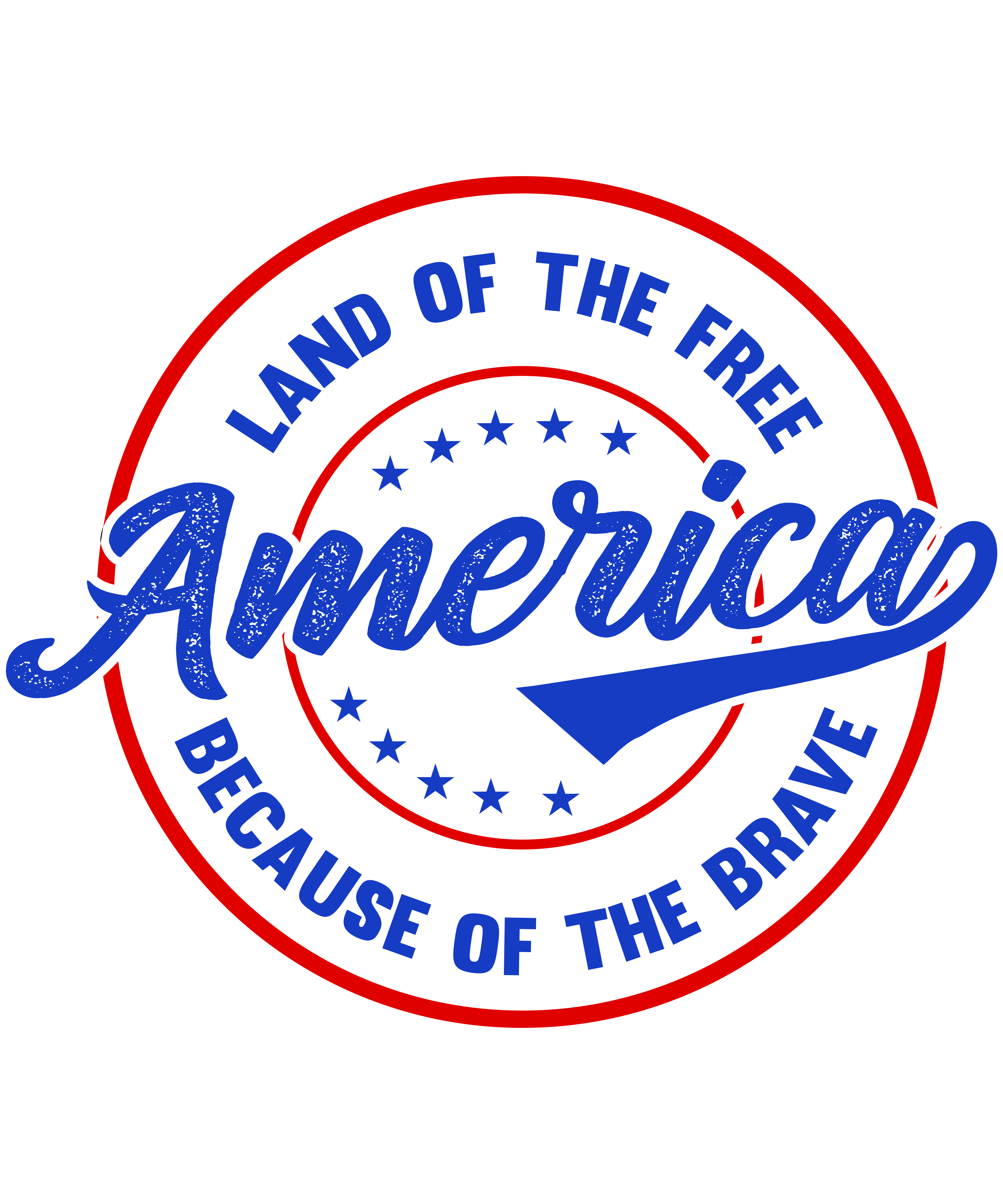 Patriotic Land of the Free Because of Brave America Military