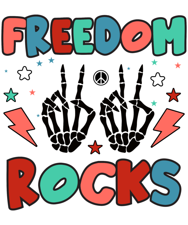 Retro 4th of July Freedom Rocks