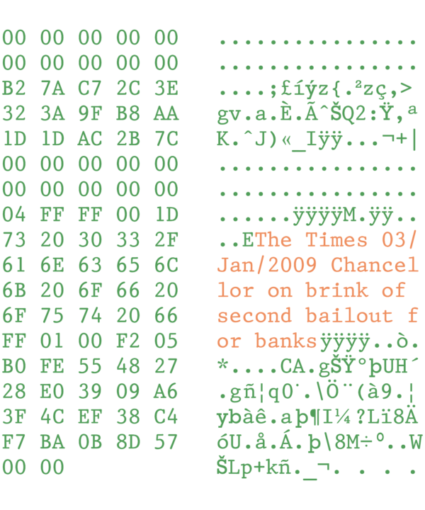 Satoshi Nakamoto Genesis Block Crypto