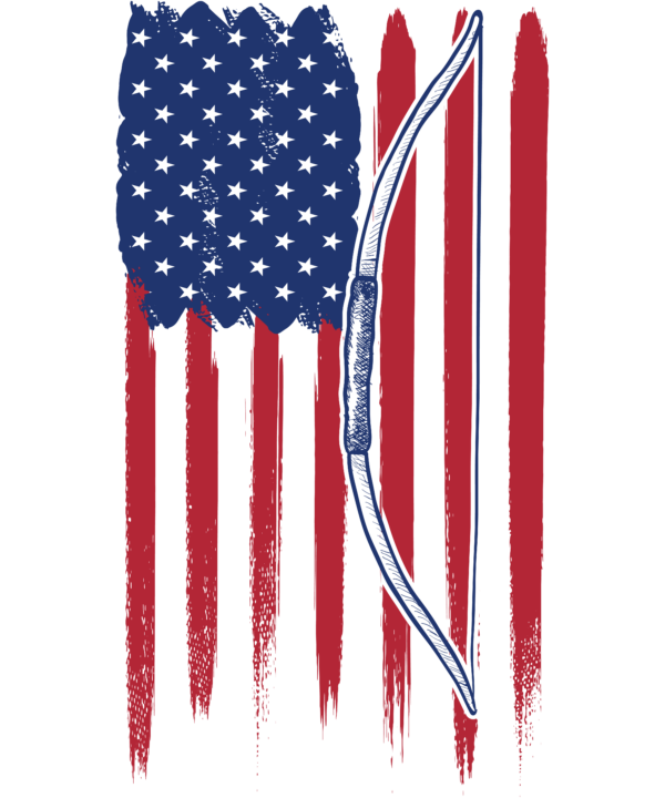 USA Flag With Bow