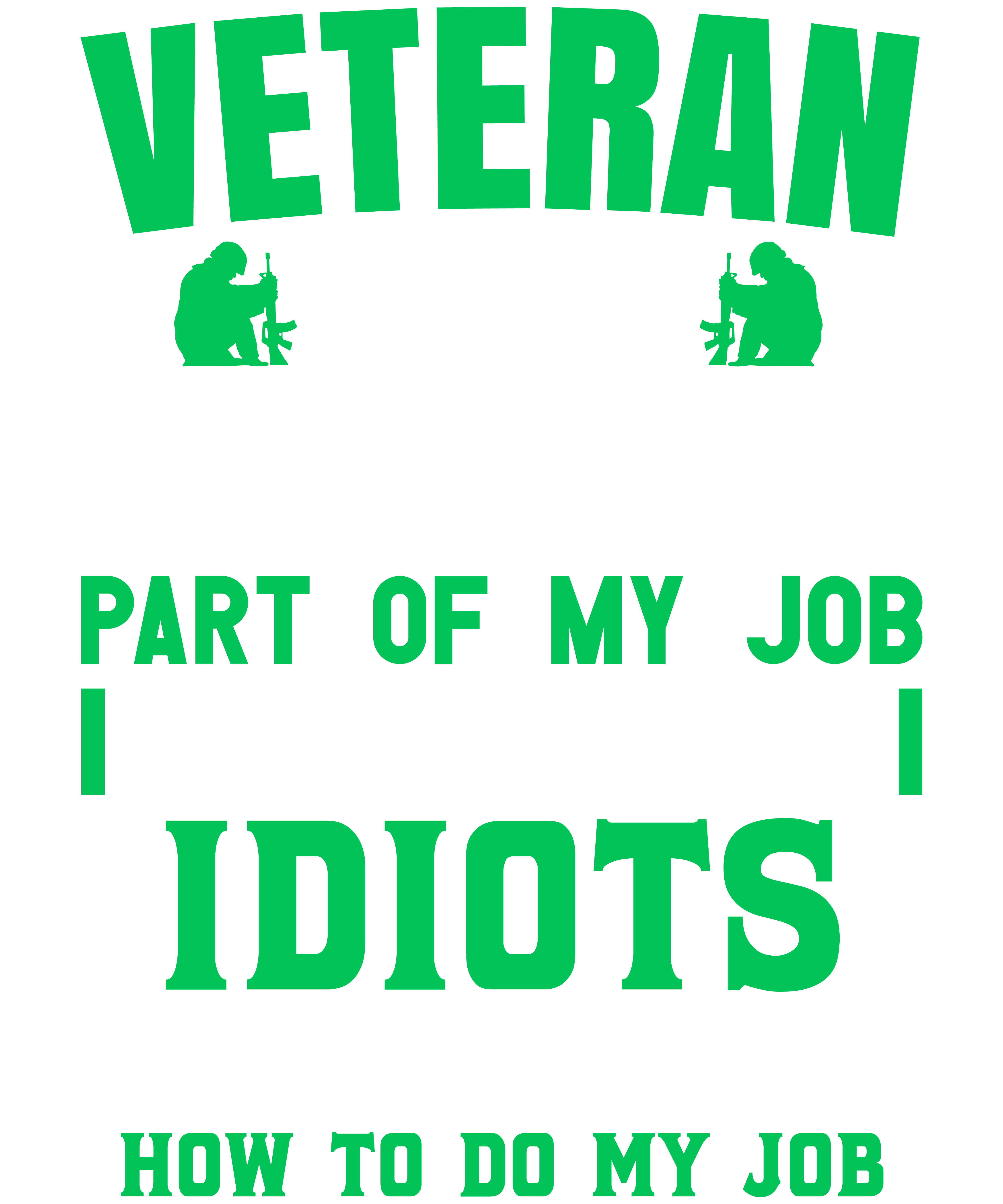 Veteran The Hardest Part Of My Job Is Being Nice To Idiots
