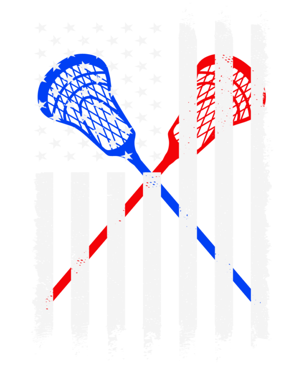 Vintage American Flag Lacrosse