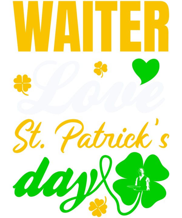 Waiter St. Patrick's Day