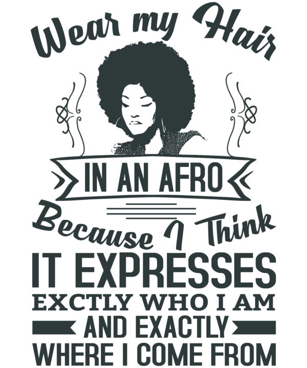 Wear My Hair In Am Afro